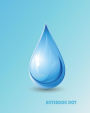 Notebook Dot: Drop on blue background world water day: Notebook Journal Diary, 120 pages, 8