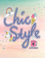 chic style sketcbook: Chic style on rainbow cover (8.5 x 11) inches 110 pages, Blank Unlined Paper for Sketching, Drawing , Whiting , Journaling & Doodling