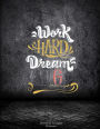 Work Hard Dream Big: Monthly Budget Planner: Inspirational Quotes, 12 Months Personal Budget Planner Large Print 8.5