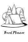 Travel Planner: Vacation Planner, Trailer Travel Log Record, Camping Diary Notebook, Holiday Planning, Scrapbook Memory Book Keepsake, Size 6 x 9 Inch, 100 Pages