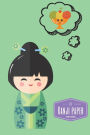 Kanji Notebook: 6x9 100 pages, Genkoyoshi Paper, Kawaii Japanese Writing Practice, Daydreaming About Sweets