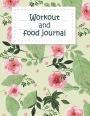 Workout and food journal: Fitness Journal and Diary Workout log:Gym Training Log Book 120 pages Large Print 8.5