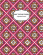 Notebook Grid: Geometric and floral colorful pattern: Notebook Journal Diary, 120 pages, 8