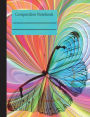 Butterfly Colorful Composition Notebook - 5x5 Graph Paper: 200 Pages 7.44 x 9.69 Quad Ruled Grid School Teacher Student Diary Planner To Do List Subject Class Math