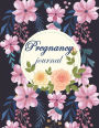 Pregnancy journal: Diary Keepsake And Memories Scrapbook,Pregnancy Memory Book With Monthly To Do Notes 120 pages Large Print 8.5