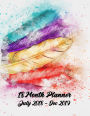 18 Month Planner July 2018 - Dec 2019: 8.5