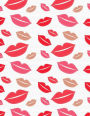 Lip Notebook: Red Lips Journal Book Ruled Lined Page For Kids Teen Girl Women Lady Princess Great For Writing Cute Diary Record Note Pad Cosmetic Make Up Lipstick Composition Book (Large, 8.5 x 11 Inches, 121 Lined Page, Paperback)