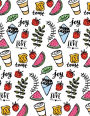 Watermelon Notebook: Cute Fruit Journal Book Ruled Lined Page Paper For Kids Teen Girl Women Lady Great For Writing Activity Diary Notepad Planner Studen School College Doodle Food Drink Strawberry Toast Recipe Blank Composition Book (Large, 8.5 x 11 Inch