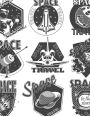 UFO Notebook: Galaxy Journal Book Ruled Lined Page Paper For Kids Boy Girl Great For Writing Diary Activity Note Pad School Star Planet Rocket Composition Book (Large, 8.5 x 11 Inches, 121 Lined Page, Paperback)