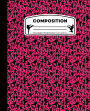 Composition: Karate Pink Marble Composition Notebook. Wide Ruled 7.5 x 9.25 in, 100 pages Martial Arts book for boys or girls, kids, school, students and teachers