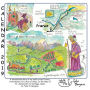Calendar 2019 France, Way of St. James path from Geneva to Le-Puy-en-Velay: Sketches of my pilgrim walk in France.