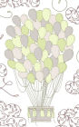 Lemon & Pale Green Hot Air Balloon - Lined Notebook with Margins - 5x8: 101 Pages, 5 x 8, College Ruled, Journal, Soft Cover