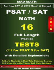 Title: 2018 PSAT-SAT Math 16 Tests, Author: John Su