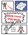 Blank Comic Strip Book Robots