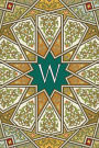 Monogram W Journal: Blank Notebook Diary Memoir Log Logue