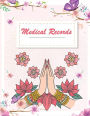 Medical Records: Pink colorful design, Daily Medicine Reminder Tracking,Healthcare, Health Medicine Reminder Log, Treatment History 120 Pages 8.5