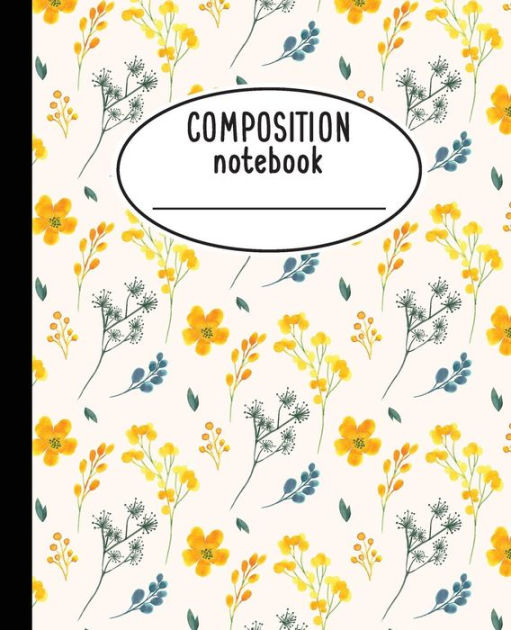 Composition Notebook Watercolor Flower Notebook Composition Notebook