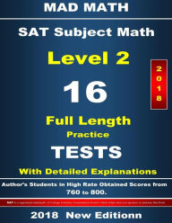 Title: 2018 SAT Math Level II 16 Tests, Author: John Su