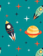 Galaxy Notebook Blank: Space Sketchbook Blank Paper Book Unlined Unruled Sheet Drawing Sketching Doodle Painting Journal Sticker Kid Girl Boy Artist Preschool Primary School Kindergarten Writing Activity Diary Note Pad Student Universe Composition Noteboo