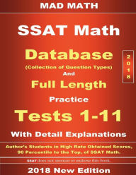 Title: 2018 SSAT Database and 11 Tests, Author: John Su