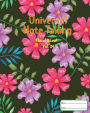 Universal Note Taking: Cornell Notes; Volume 24 of floral &leaf series, Note taking notebook,120 Pages(60 Sheets), 8 x 10 Inch, Key Points, Notes and Summary area