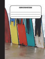 Composition Notebook: Surfing Surfboard 100 Ruled Pages 97.44 x 9.69) Back To School