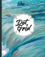 Dot Grid: cute floral bullet journal, 8x10, 100 pages