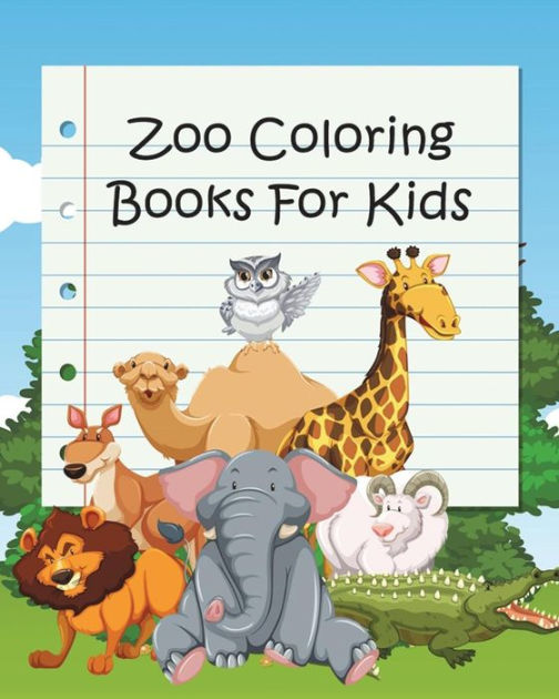 Zoo Coloring Books For Kids Coloring Books for Kids & Toddlers (Jumbo