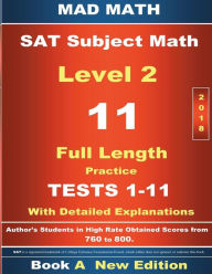 Title: 2018 SAT Subject Math Level 2 Book A Tests 1-11, Author: John Su