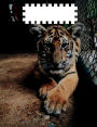 Steampunk Tiger Composition Notebook: Back To School Supplies; Wide Ruled Primary Book