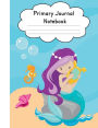 Primary Journal Notebook: Mermaid Story Composition and Illustration: School Grade Level K-2 Draw and Write, 7.44 x 9.69 100 Pages Bottom Half Dotted Midline Top Half Blank: Creative Picture Notebook For Early Childhood to Kindergarten First and Second Gr