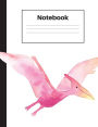 Notebook: Dinosaur Pterodactyl, Blank, Notebook Home Office School Student Teacher Homeschool, 7.4 x 9.7 in, 200 pages kids, school, home, students, teachers