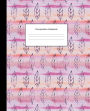 Composition Notebook: Pink Watercolor Tribal Feathers College Ruled Blank Lined Cute Notebooks for Girls Teens Women School Writing Notes Journal (7.5 x 9.25 in)