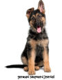 German Shepherd Journal: 7.44 x 9.69 inch dog notebook, german shepherd notebook, story paper, composition book, 200 pages
