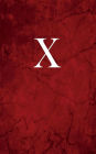 X: Personal Monogram Cover Diary, 5x8
