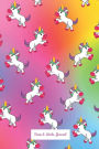 Draw and Write Journal: Grades K-2, Primary Composition Book Half Page Lined Paper with Drawing Space, Cute Rainbow Unicorn Pattern Cover, Creative Writing Drawing Journal for Kids, 8.5 x 11, 60 Sheets, Kindergarten Back to School Supplies