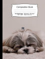 Dog Composition Notebook, 4x4 Graph Paper: 4x4 Quad Rule Composition Book, Student Exercise Science Math Grid, 200 pages, 7.44