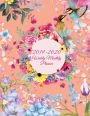 2019-2020 Weekly Monthly Planner: Beauty Flowers Design, 8.5
