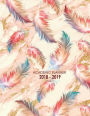 Academic Planner 2018-2019: Academic Year Planner With Tabs Dated Diary, Weekly And Monthly Planner for School, University, College, Calendar Schedule Organizer and Journal Notebook (August 2018 through July 2019) Feather and Marble Design