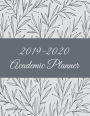 2019-2020 Academic Planner: B & W Color Book, 8.5