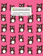 Owl Composition Notebook: Pretty Pink Wide Ruled Student or Teachers Notebook, Kids Writing Diary, 100 Pages, 7.44x9.69