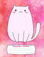 Cute Cat Composition Notebook: Wide Ruled, 7.44 X 9.69, 75 sheets, 150 lined pages