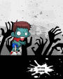 Zombie Boy Dot Grid Journal, 150 Bullet Grid Pages, 8