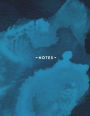 Notes: Large Notebook, Journal, Diary - 8.5x11 - 120 Pages -Unruled 8.5 Sketch Book - Artistic Watercolor Cover Notebook
