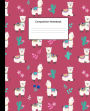 Composition Notebook: Alpaca Lama Cactus Lamaste College Ruled Blank Lined Cute Notebooks for Girls Women Teens Kids School Writing Notes Journal (7.5 x 9.25 in)