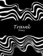 Travel Diary: Black Art Book, 2019 Calendar Trip Planner, Personal Traveler's Notebook 8.5