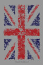 Skull Notebook: UK Flag Soft Cover Medium Journal, Diary, Notebook with Lined Pages