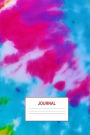 Journal: Tie Dye Daily Blank Journal 90 Day Wide Ruled Lined Blue & Purple Watercolor Effect Lightweight Paper Cover Notebook Diary for Students Women & Kids: 6 x 9 Unique Writers Note Pad Notepaper for Writing with 90 Pages: Travel Journaling