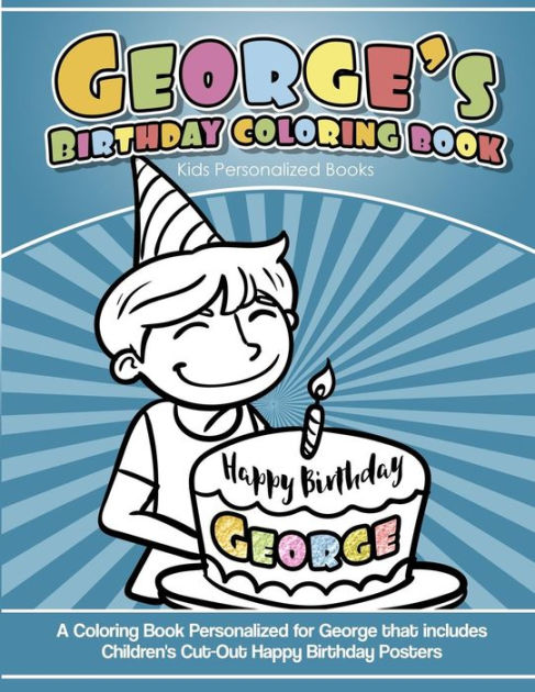 Happy Birthday Boy or Girl Personalized Coloring Activity Book