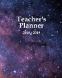 Teacher's Planner 2018 - 2019: Optimize Your Organizing, Lesson Planning and Record-Keeping Track All Class Details With This Practical Record Book For 2018-2019 Includes 2-Page Per Week Scheduler - Stars Galore - Glossy Finish